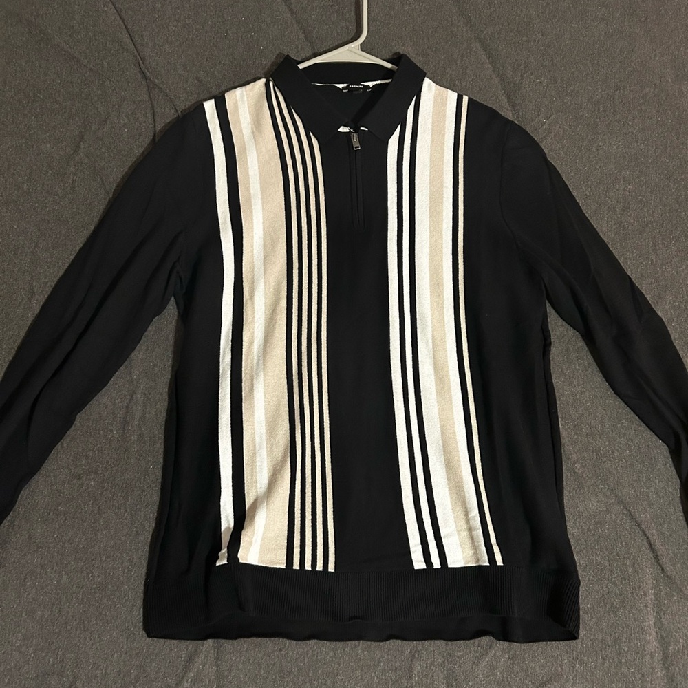 Express Vertical Stripe Quarter-Zip